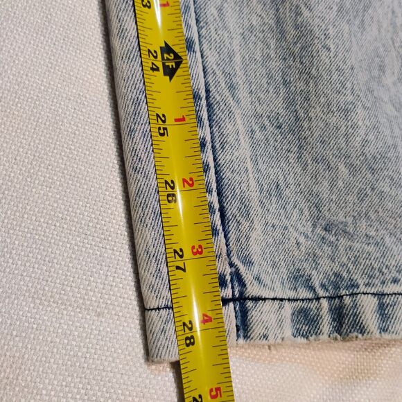 Vintage 80s CAP FERRAT Acid Wash High Rise Tapered Mom Jeans Size W31 /Womens 12 - Picture 11 of 16
